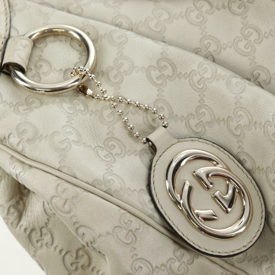 【日本直送】GUCCI GG帆布 Guccissima Sukey 手提包 皮革 米色 金色 211943 正品 192998V-17
