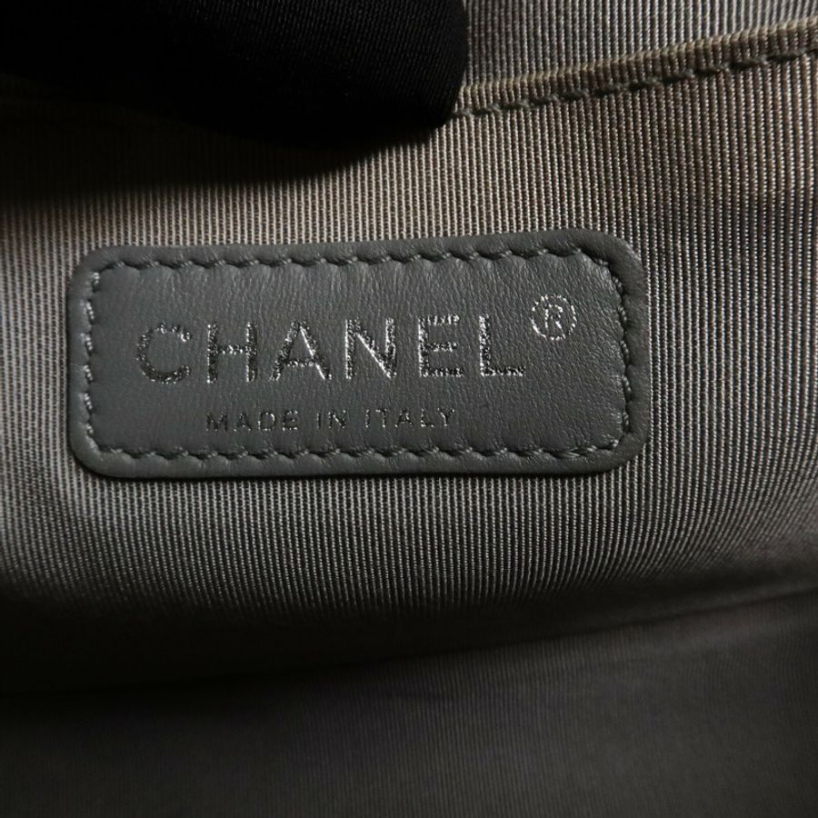 CHANEL 牛皮皮革Boy 25鏈帶肩背袋-5
