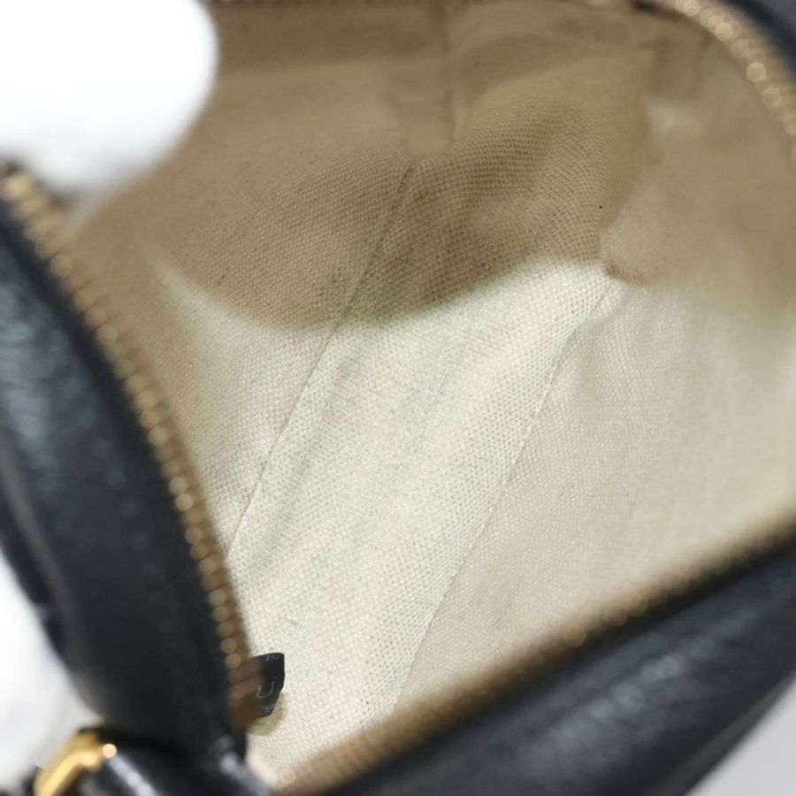 【日本直送】GUCCI Web Sherry Line 單肩包,黑色金色皮革,貨號 574803,正品編號 192453V-9