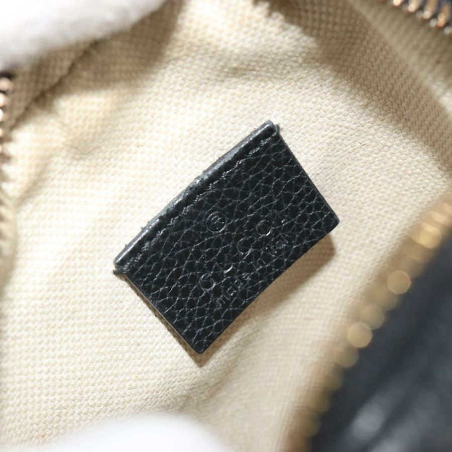 【日本直送】GUCCI Web Sherry Line 單肩包,黑色金色皮革,貨號 574803,正品編號 192453V-18