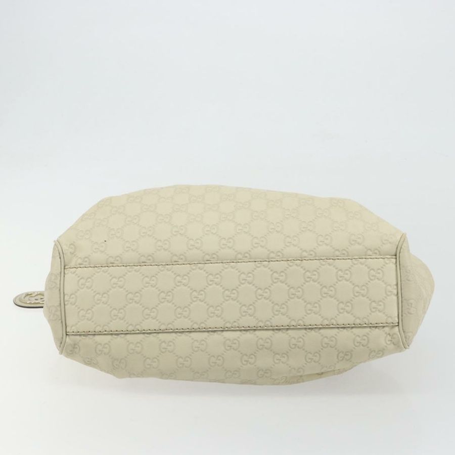 【日本直送】GUCCI GG帆布Guccissima托特包,象牙色/金色皮革款,貨號211944,正品編號193843V-4