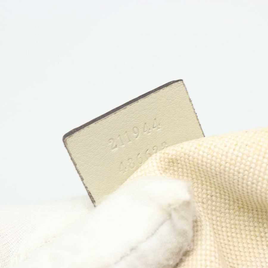 【日本直送】GUCCI GG帆布Guccissima托特包,象牙色/金色皮革款,貨號211944,正品編號193843V-10
