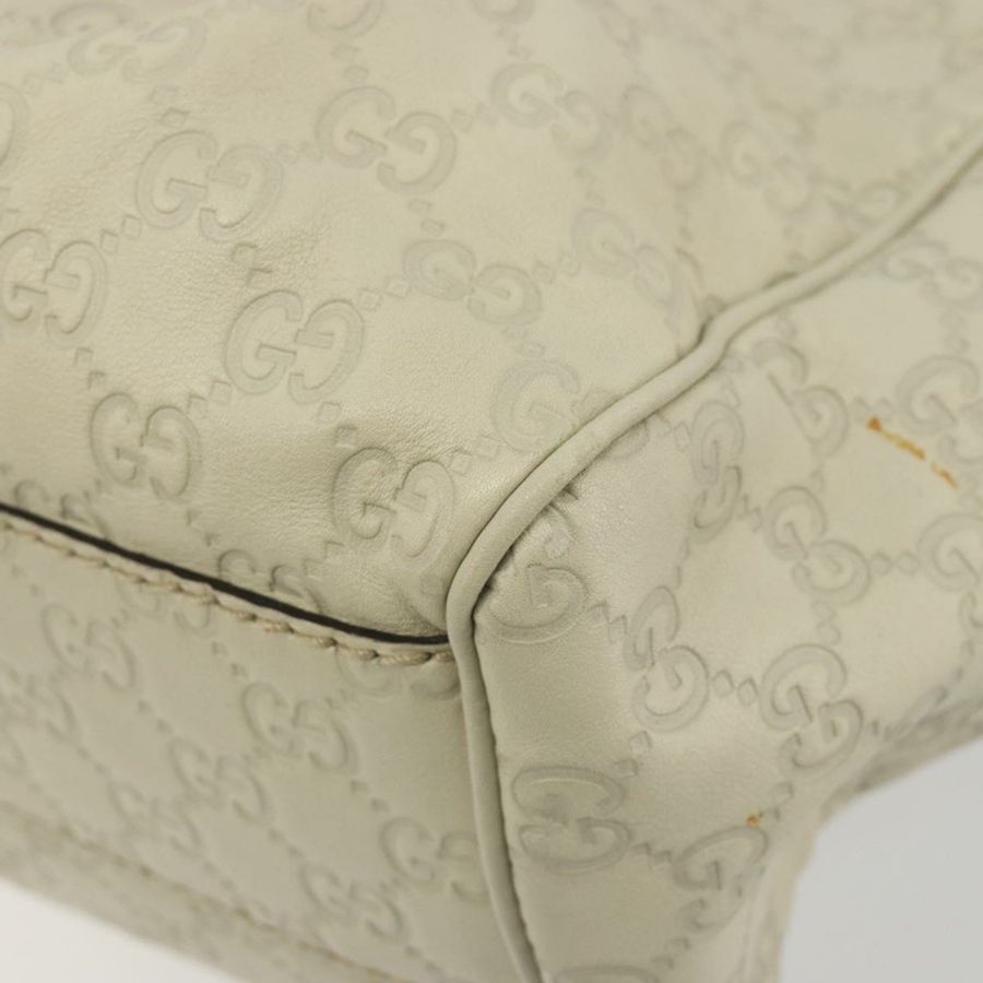 【日本直送】GUCCI GG帆布Guccissima托特包,象牙色/金色皮革款,貨號211944,正品編號193843V-15