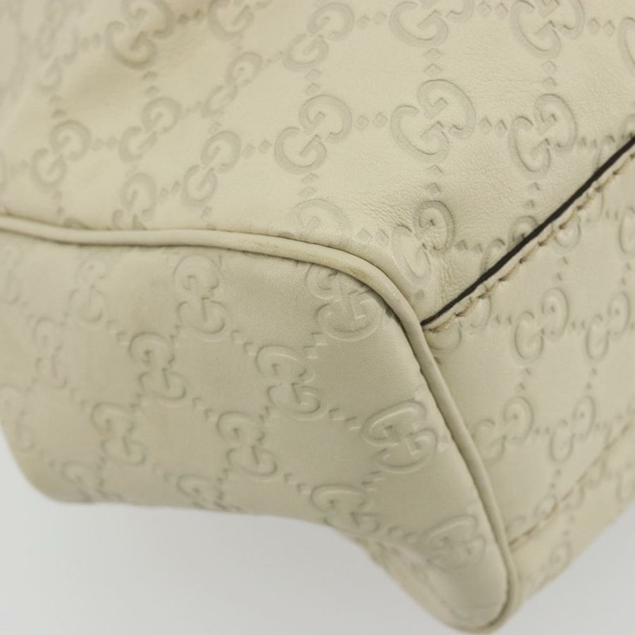 【日本直送】GUCCI GG帆布Guccissima托特包,象牙色/金色皮革款,貨號211944,正品編號193843V-16