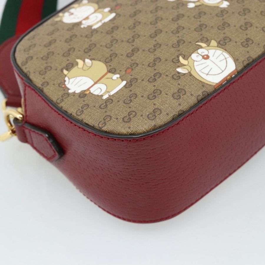 【日本直送】GUCCI Micro GG Supreme Doraemon 聯名手袋 PVC 米色 574886 正品 193906SAM-17