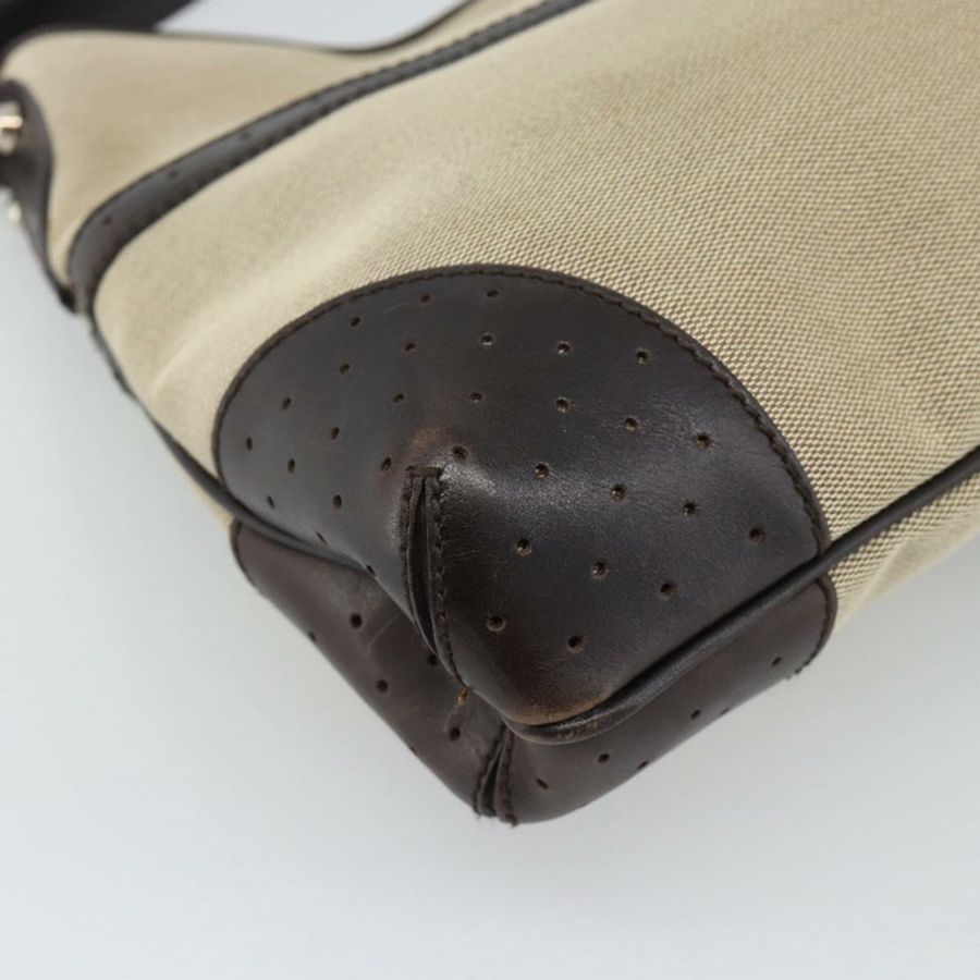 【日本直送】GUCCI Web Sherry Line 單肩包 帆布 米色 銀色 114879 正品 194715A-15
