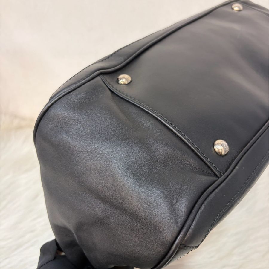 Salvatore Ferragamo 黑 牛皮 手提包 肩背包 購物包 BOOKTOTE-6
