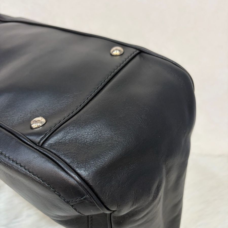 Salvatore Ferragamo 黑 牛皮 手提包 肩背包 購物包 BOOKTOTE-9