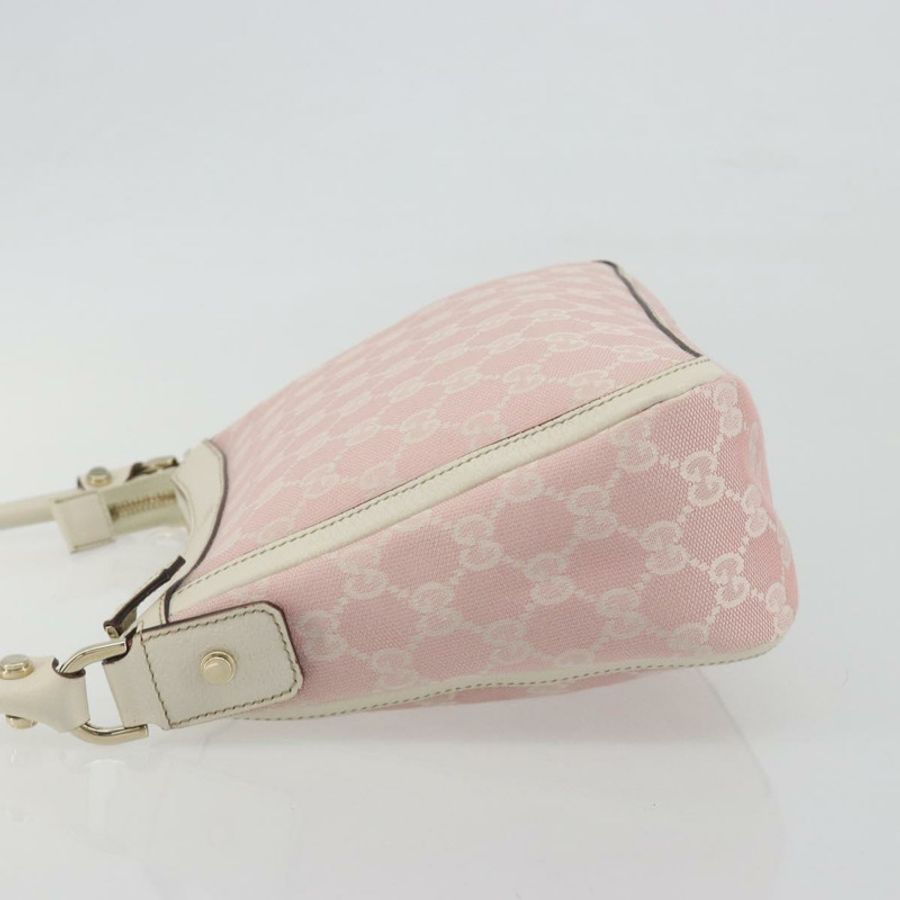 【日本直送】GUCCI GG帆布Abbey單肩包 粉金配色 146244 正品 193901A-3