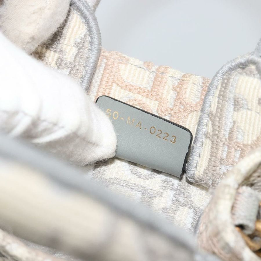 【日本直送】Christian Dior Trotter 帆布 Book Tote Mini 兩用灰色金色正品 193902-11