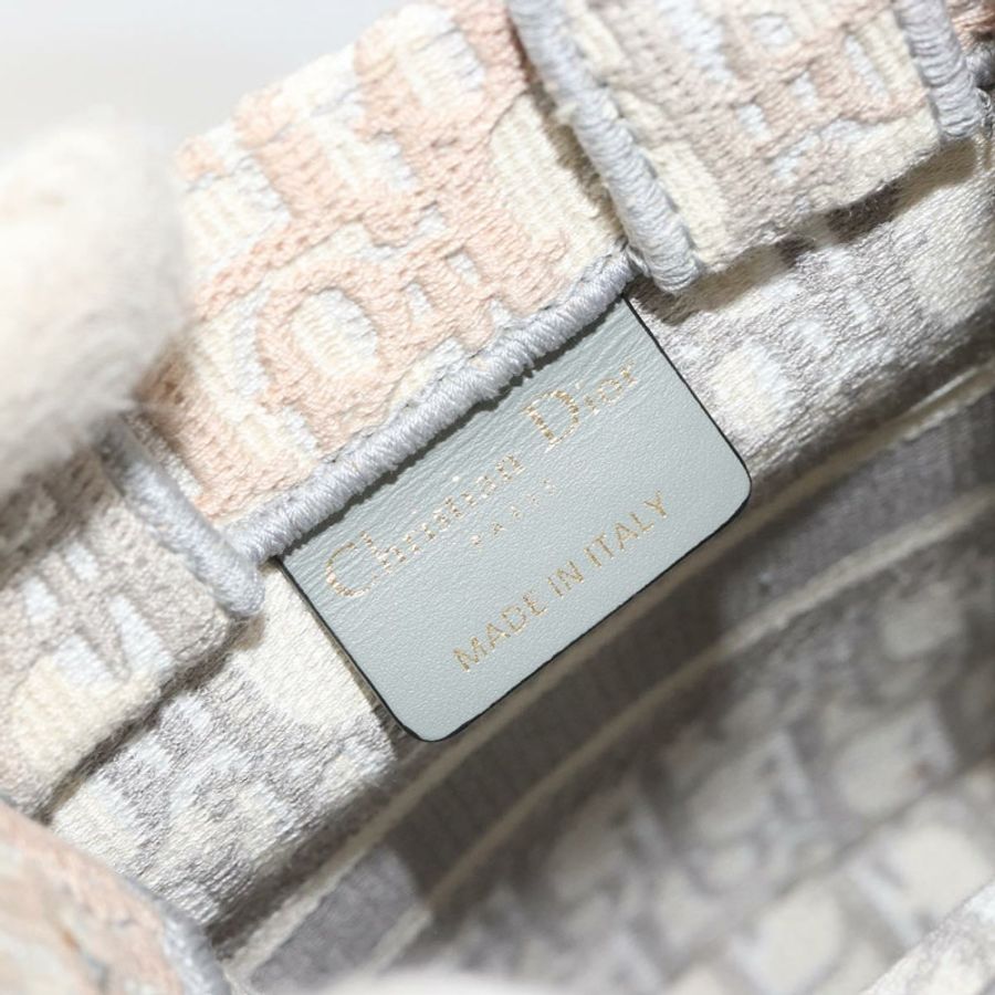 【日本直送】Christian Dior Trotter 帆布 Book Tote Mini 兩用灰色金色正品 193902-19