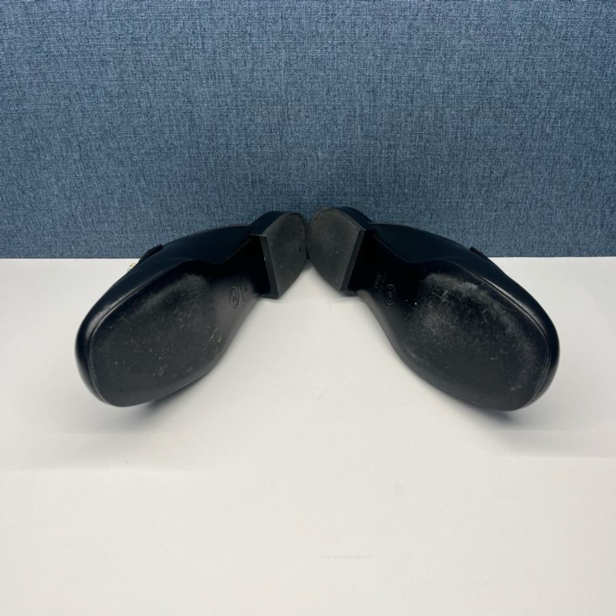 香奈兒Chanel 雙c水鑽鏈條logo拖鞋,99新,36碼-7