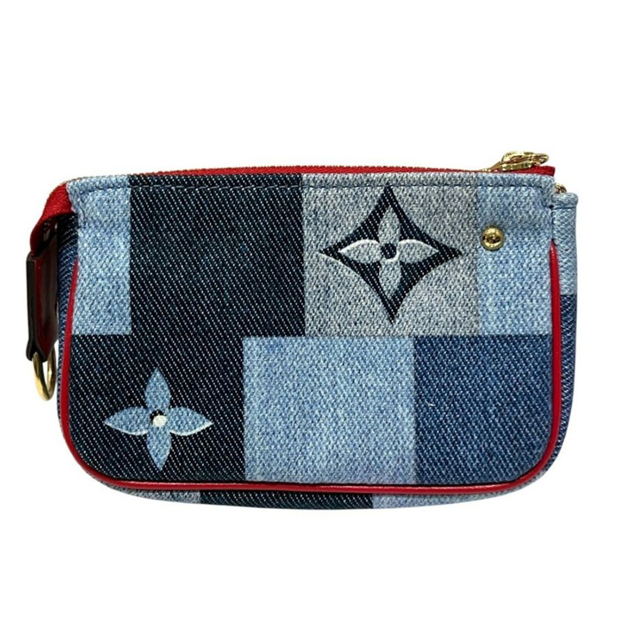 路易威登 Micro Pochette 配件錢包/零錢包,Monogram 牛仔布,牛仔布 x 皮革,M68760-1