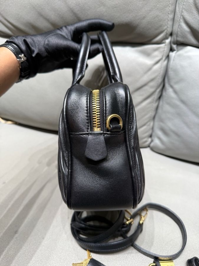 miumiu繆繆Arcadie保齡球包 尺寸25*16*8-4