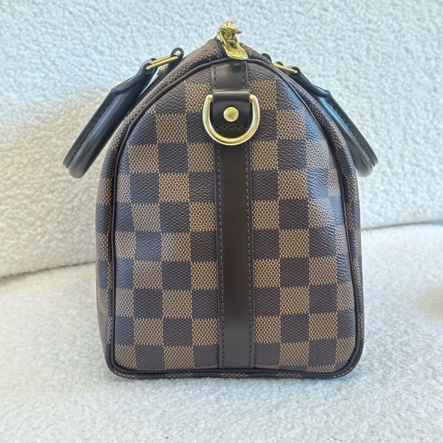 LV Speedy25 棋盤格 芯片款 經典老花-2