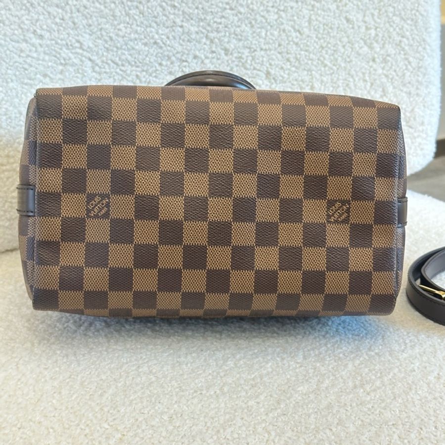 LV Speedy25 棋盤格 芯片款 經典老花-4