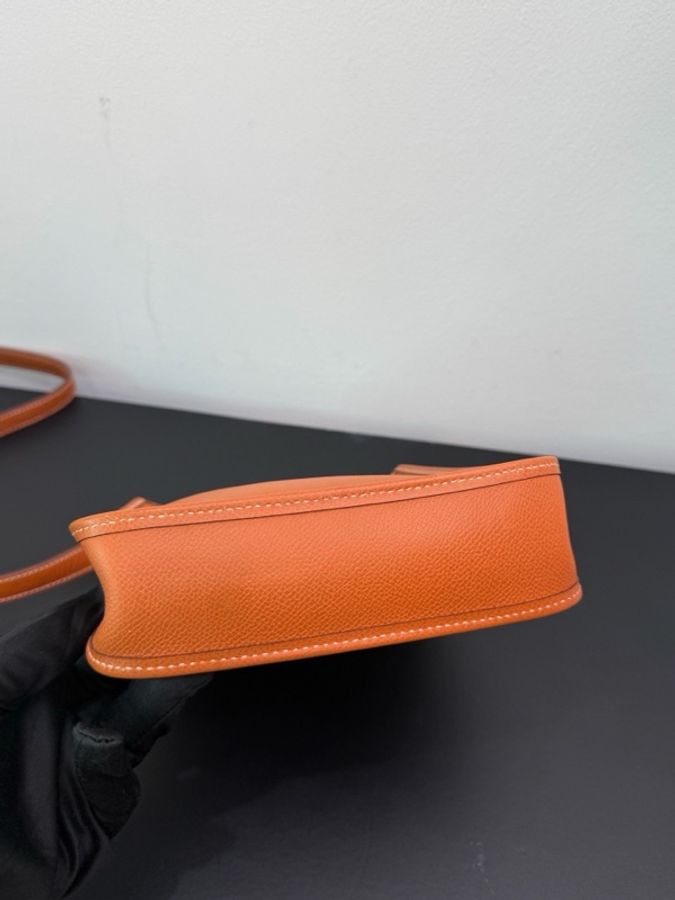 Hermès 愛馬仕Vespa Evelyn mini金棕銀 框I刻-5