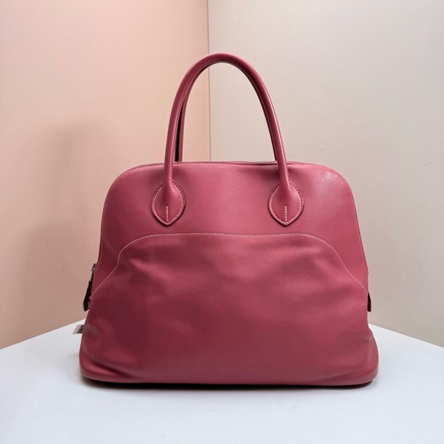 Hermes • Bolide Relax 35 乾枯玫瑰粉走白線Swift皮-3