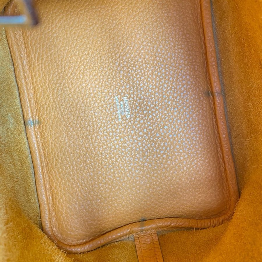Hermes • 經典Picotin 18 橘色Tc皮銀釦菜籃子 大全配🈶購證-6