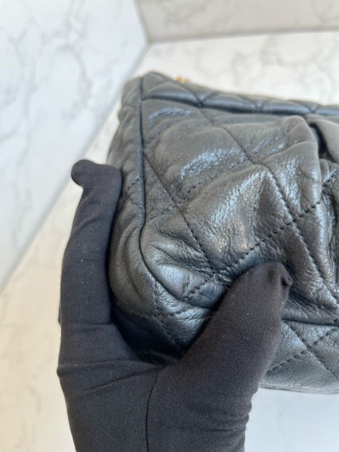 Chanel • 經典黑金幻彩牛皮Cf 30-7