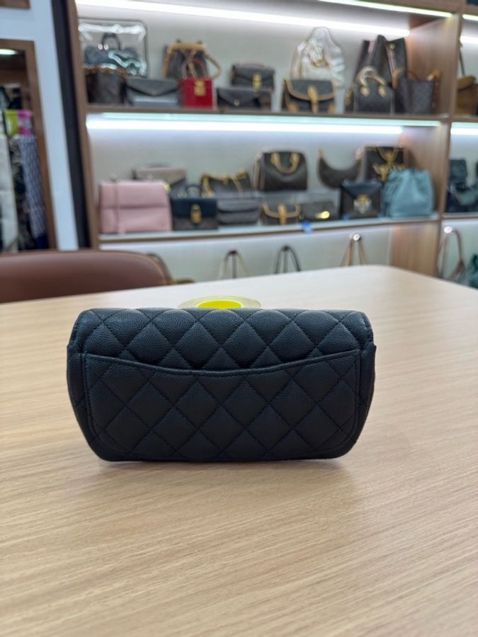 Chanel • 經典黑銀荔枝牛皮鏈條包-6