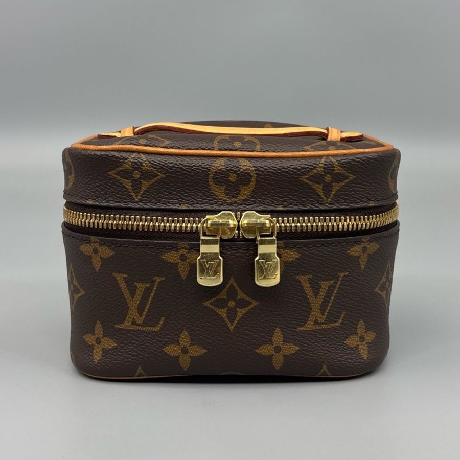 Louis Vuitton 路易威登 老花Mini化妝盒手提包 芯片 尺寸14*10 A-0