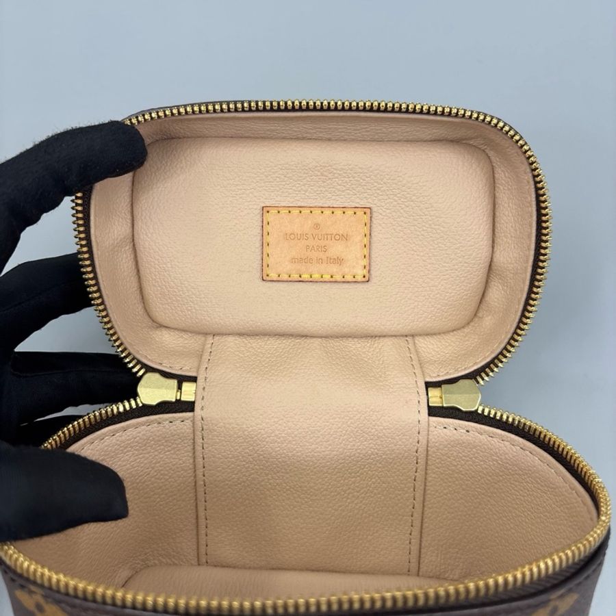 Louis Vuitton 路易威登 老花Mini化妝盒手提包 芯片 尺寸14*10 A-7