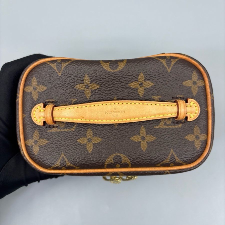 Louis Vuitton 路易威登 老花Mini化妝盒手提包 芯片 尺寸14*10 A-9