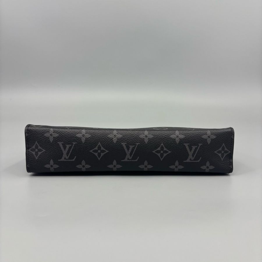 Louis Vuitton 路易威登 黑老花洗漱包手拿包 芯片 尺寸26*20-2