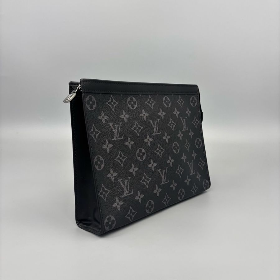 Louis Vuitton 路易威登 黑老花洗漱包手拿包 芯片 尺寸26*20-6