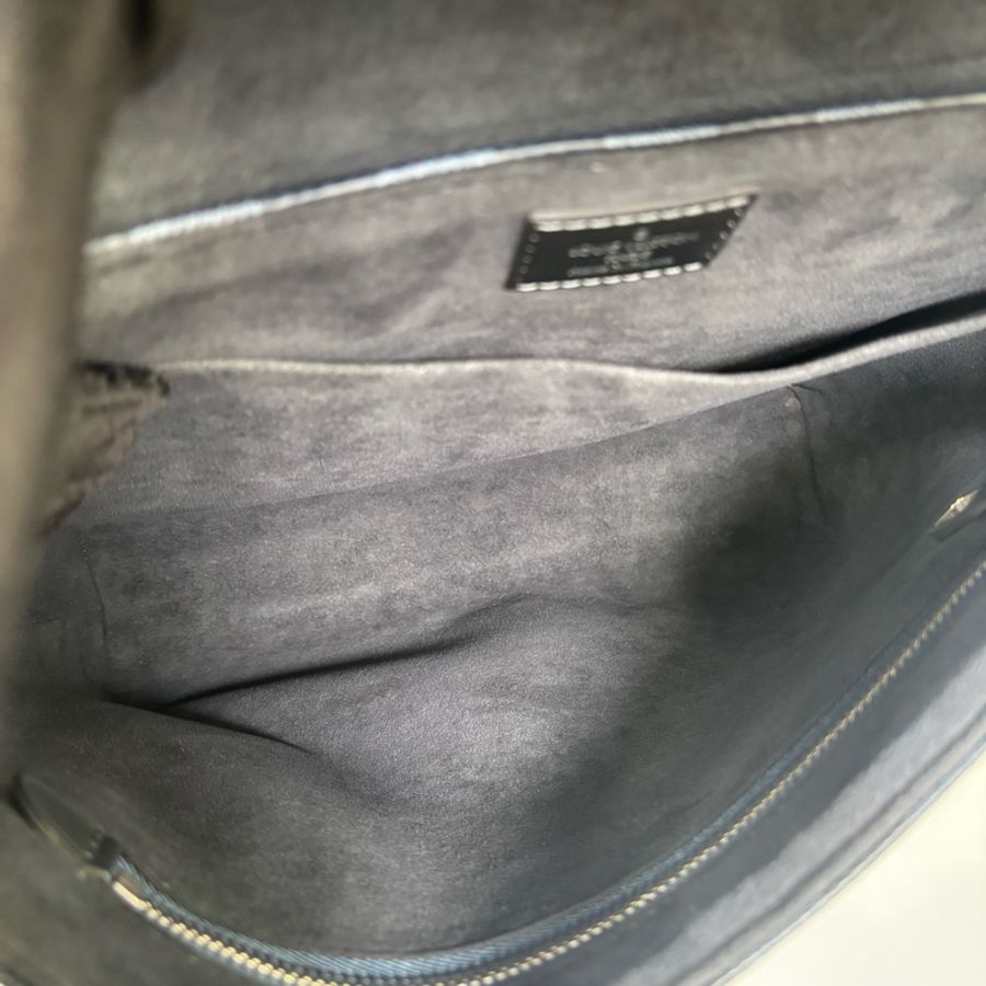 Louis Vuitton 路易威登 黑棋盤格郵差斜挎包 尺寸27*26-8