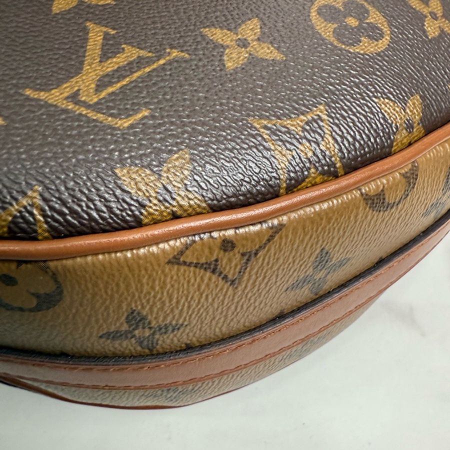 LOUIS VUITTON路易威登,芯片款 LOOP HOBO 大號經典老花滿印鏈條包豌豆包月亮包斜挎單肩包,-3
