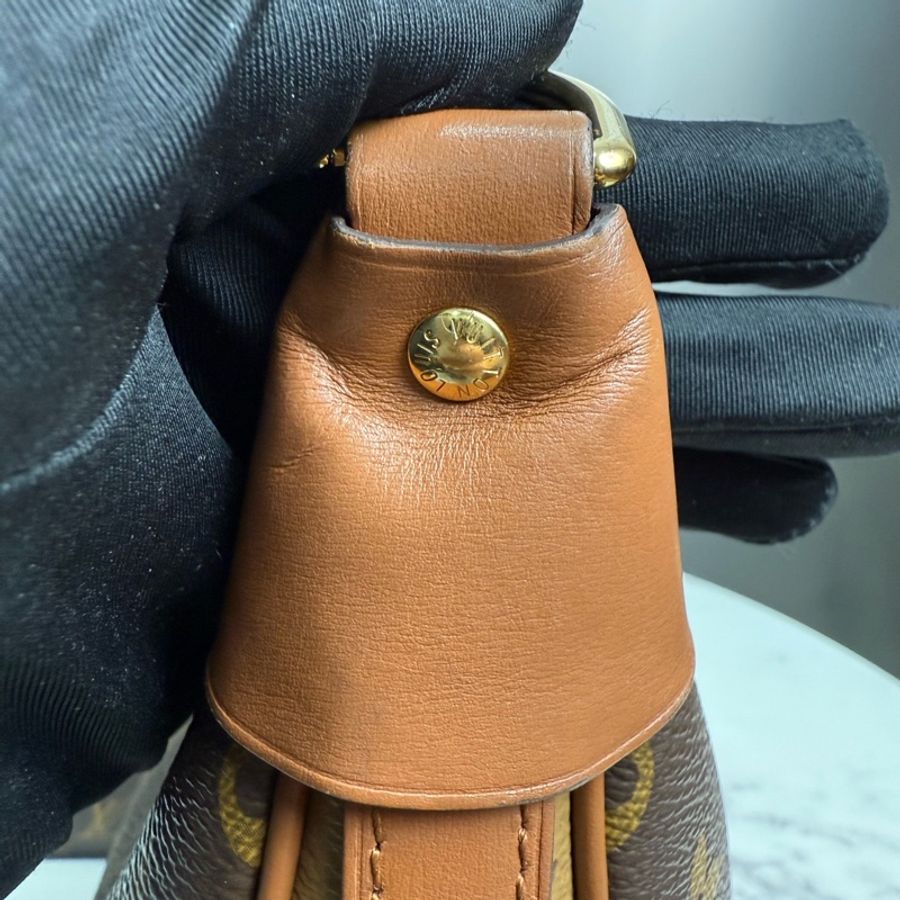 LOUIS VUITTON路易威登,芯片款 LOOP HOBO 大號經典老花滿印鏈條包豌豆包月亮包斜挎單肩包,-8