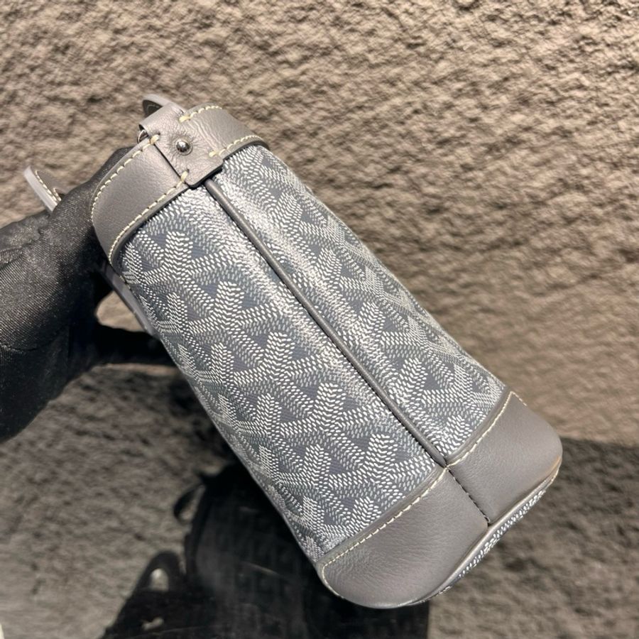 Goyard/戈雅 Beluga Mini菜籃子手提包斜挎包 灰色-4