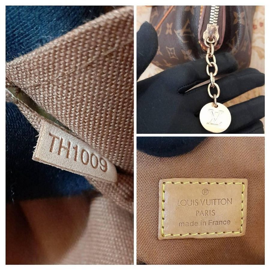 Louis Vuitton 正版絕版 明顯倉庫折舊 真皮及防刮包身 容量大 手提包 水餃包 請看商品敘述-17