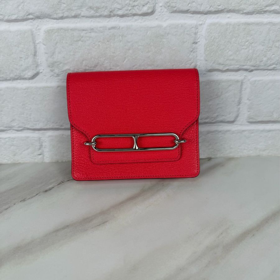 Hermès 愛馬仕 Roulis slim 0E 德克薩斯粉 Rose Texas 銀釦-16