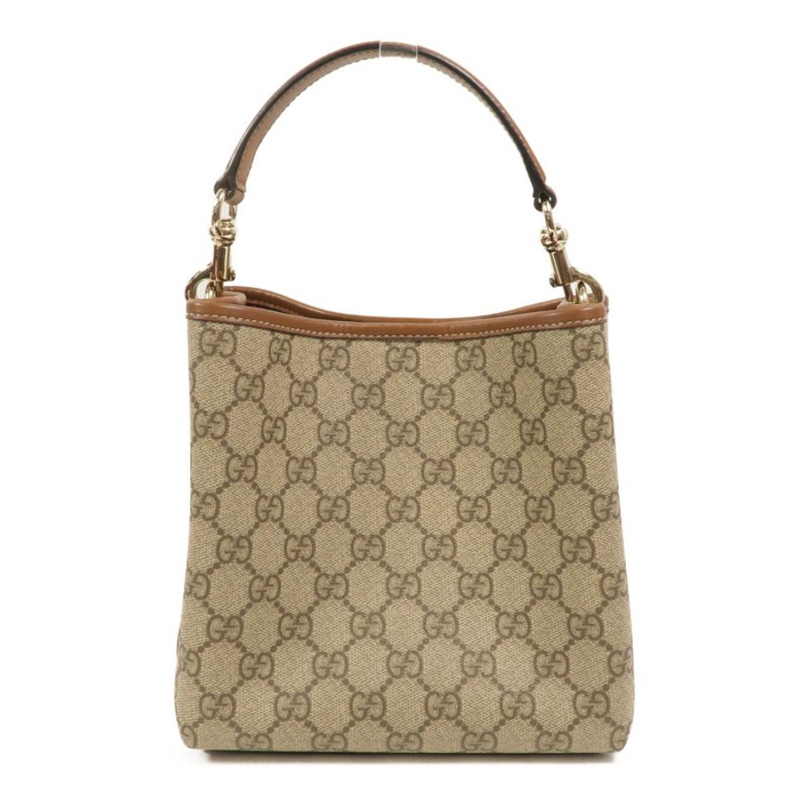GUCCI 帆布GG Emblem Small Bucket手挽肩背兩用袋-1