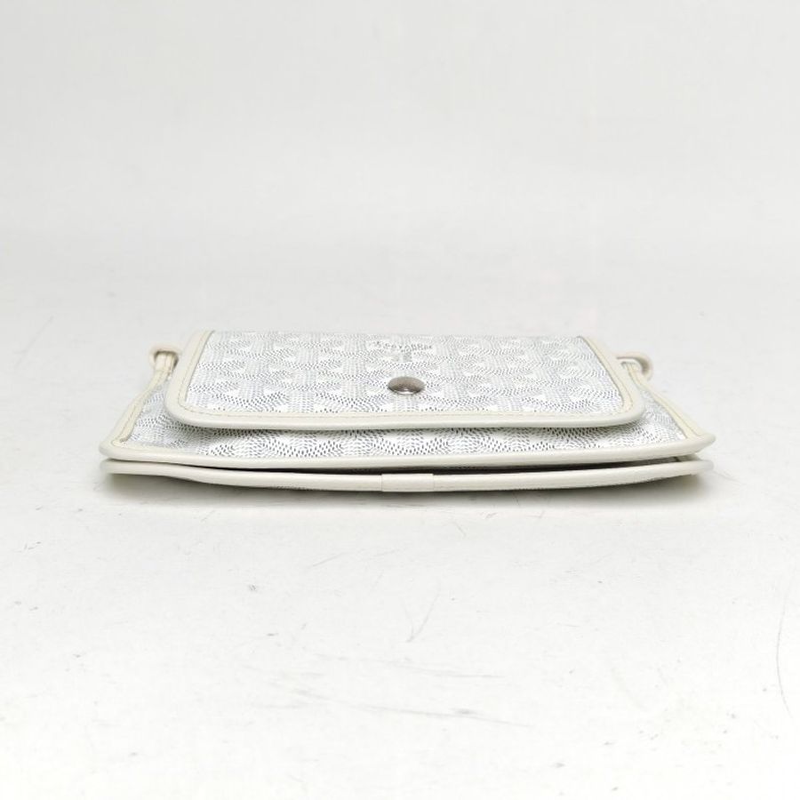 GOYARD PLUMET三層WOC白色PVC肩背包-4