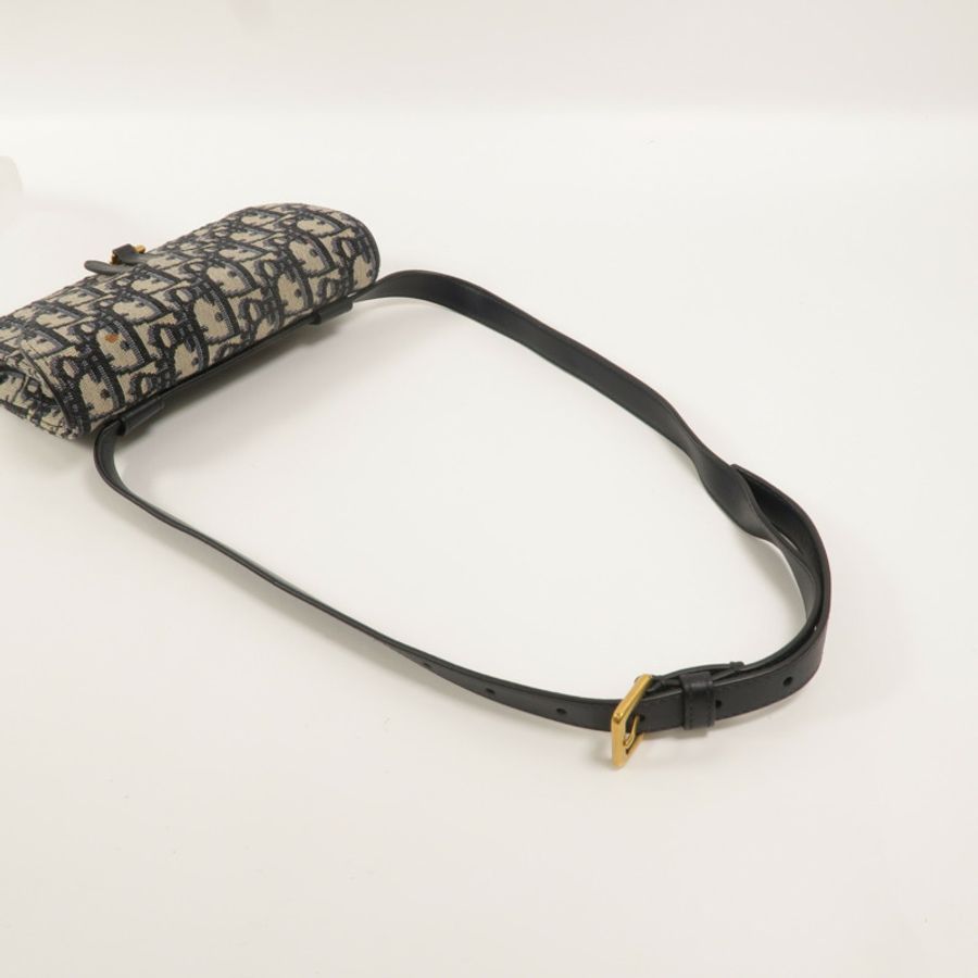 Dior Oblique帆布Saddle Belt Bag腰包-7