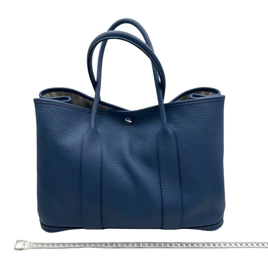 【美收精品】Hermès Garden Party 36藍瑪瑙色Y刻 C-811【隔月月中將轉賣至日本 上架期限30天】-15