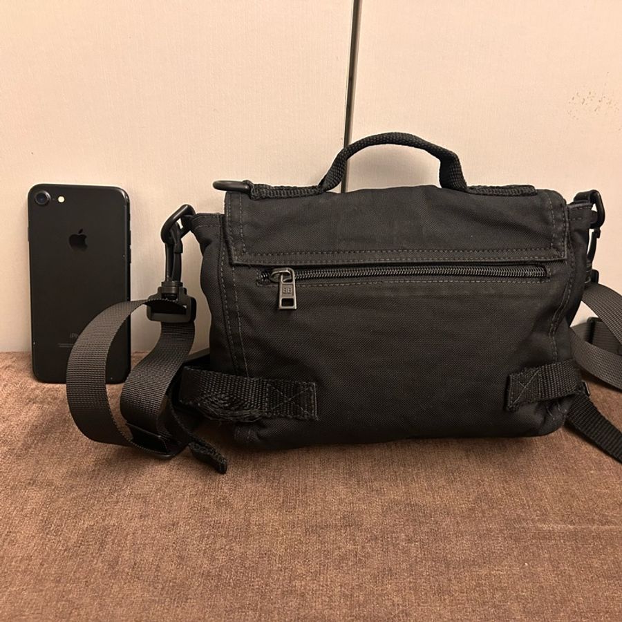 BALENCIAGA 黑色 斜背包 mini messenger bag-3