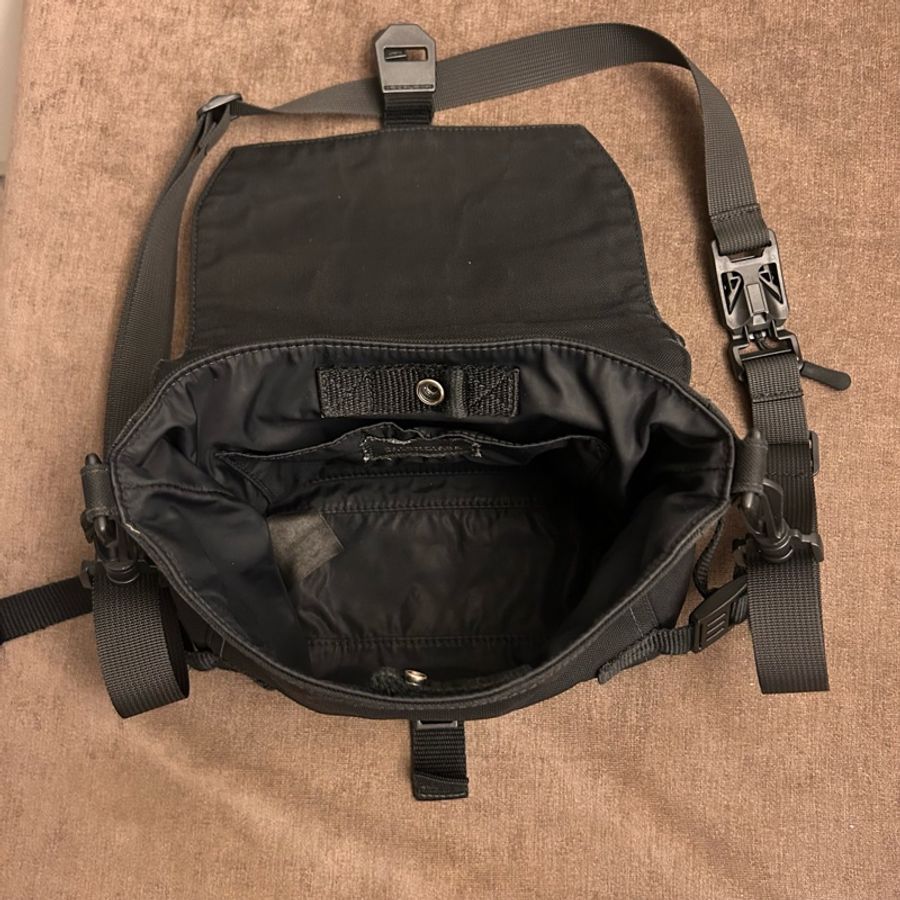 BALENCIAGA 黑色 斜背包 mini messenger bag-5