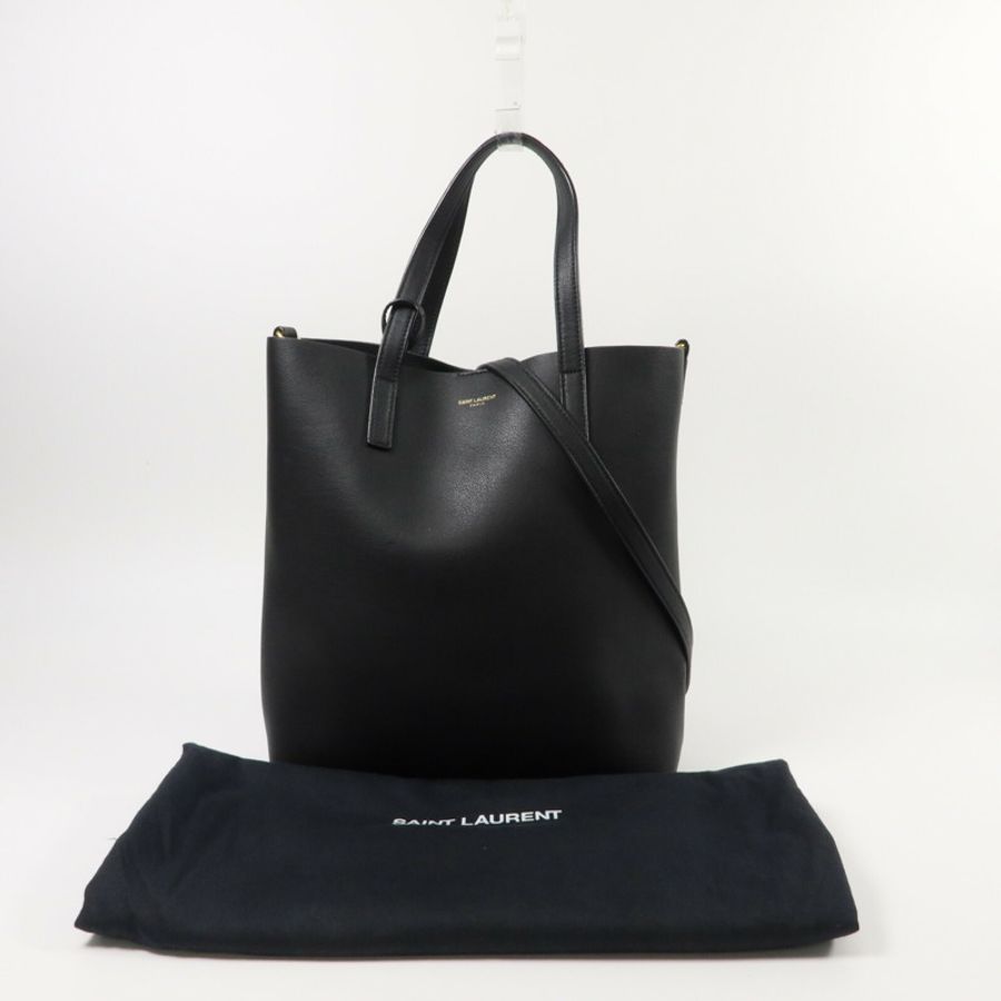 YVES SAINT LAURENT 牛皮皮革Toy Shopping Bag手挽肩背兩用袋-10