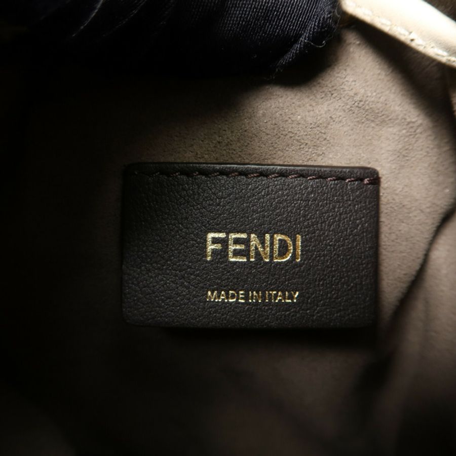 FENDI 牛皮皮革Mini Mon Tresor手挽肩背兩用袋-5