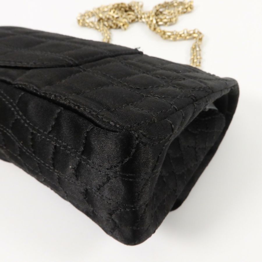 CHANEL Satin 2.55 East West鏈帶肩背袋-13
