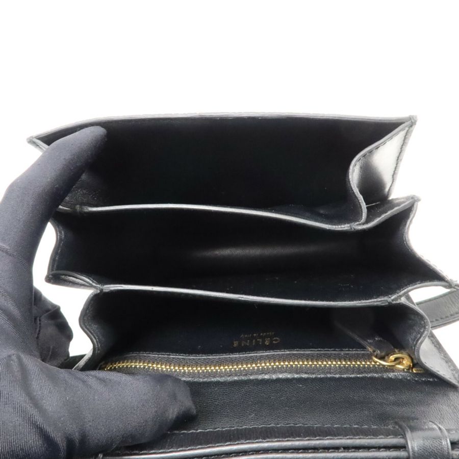CELINE 魔鬼魚皮革Classic Box Mini肩背袋-3