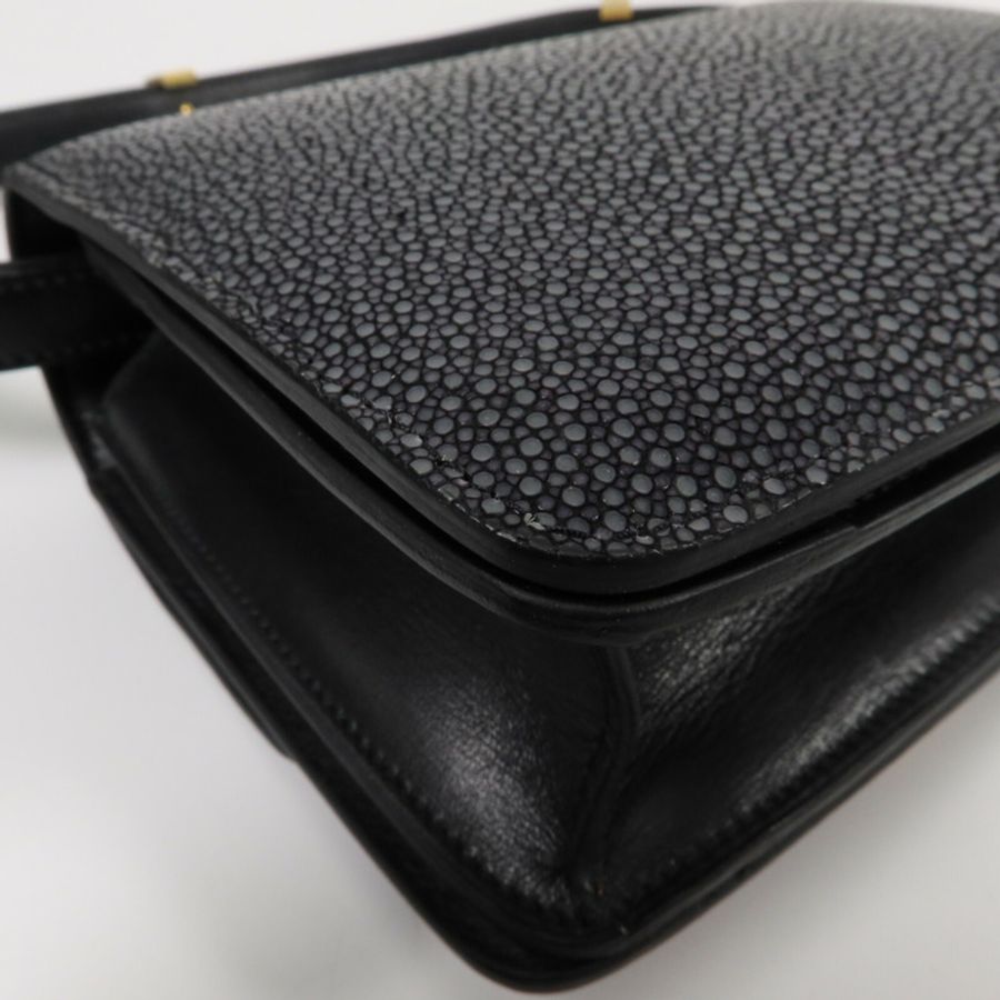 CELINE 魔鬼魚皮革Classic Box Mini肩背袋-10