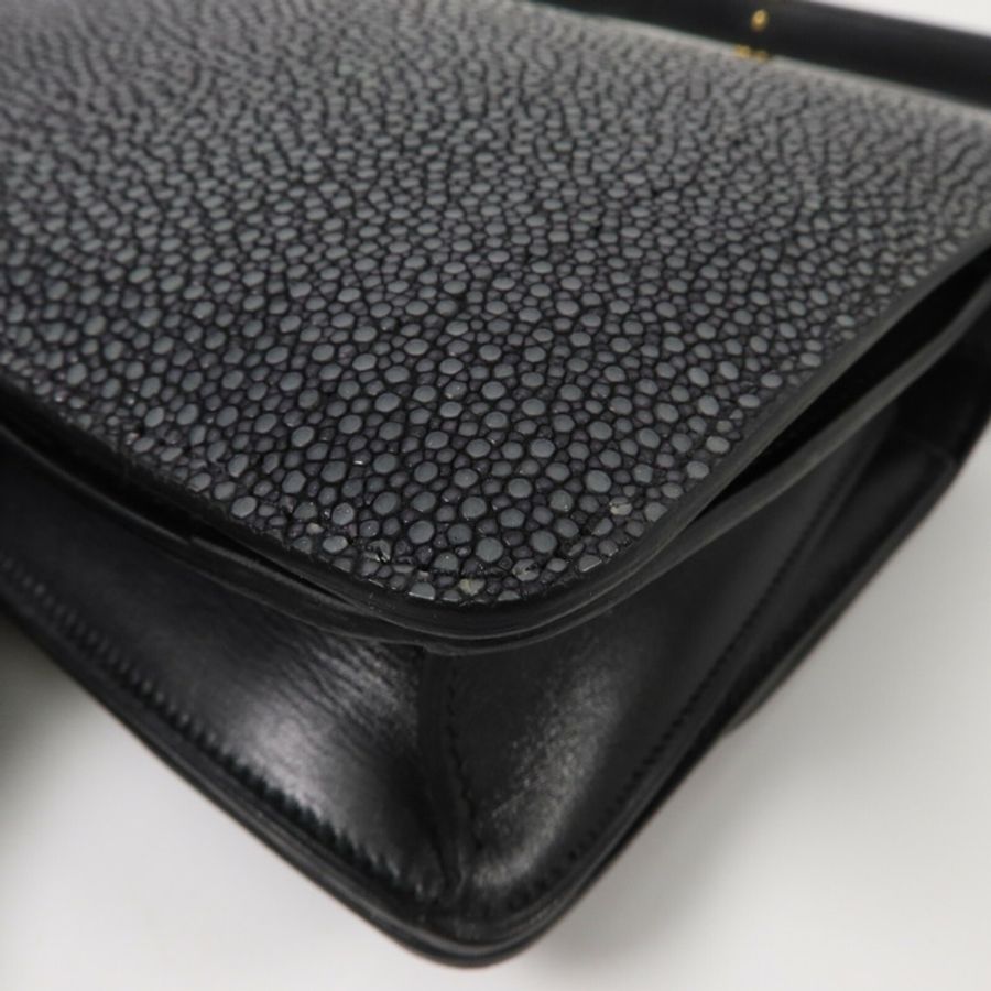 CELINE 魔鬼魚皮革Classic Box Mini肩背袋-11