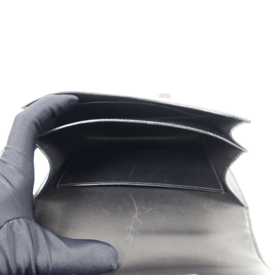 HERMES Box皮革Constance Mini肩背袋Noir-4