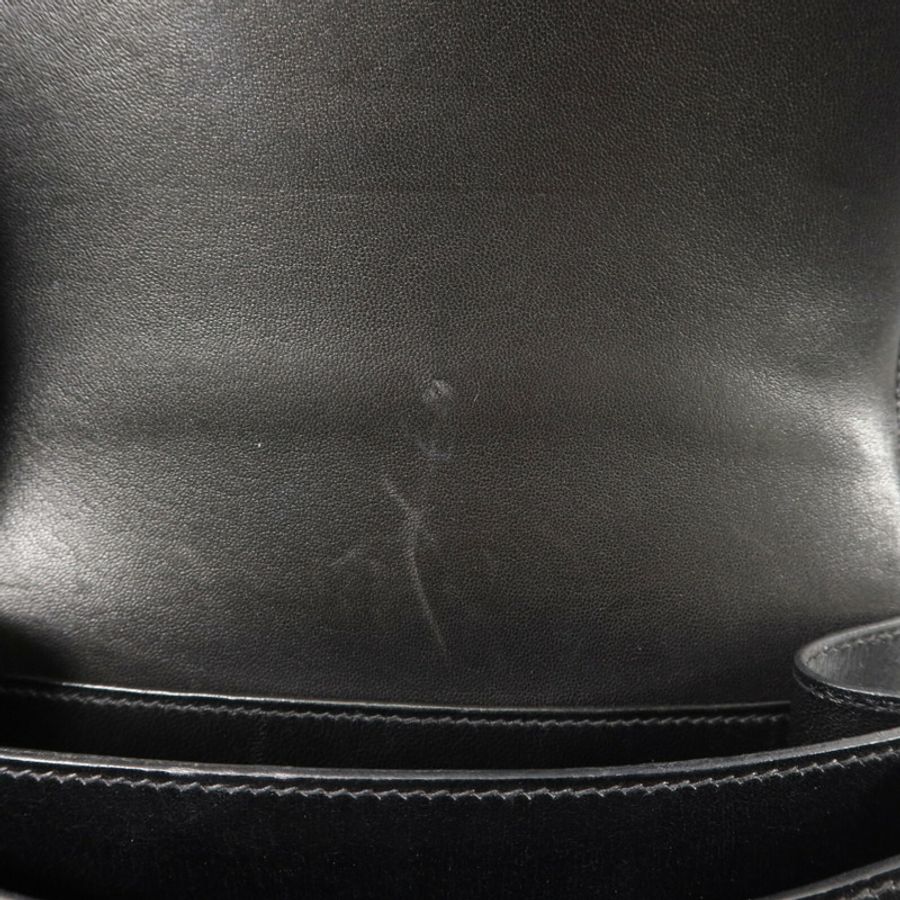 HERMES Box皮革Constance Mini肩背袋Noir-12